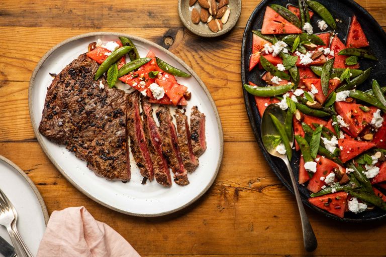 Smoky Chipotle Steak with Cucumber Salad