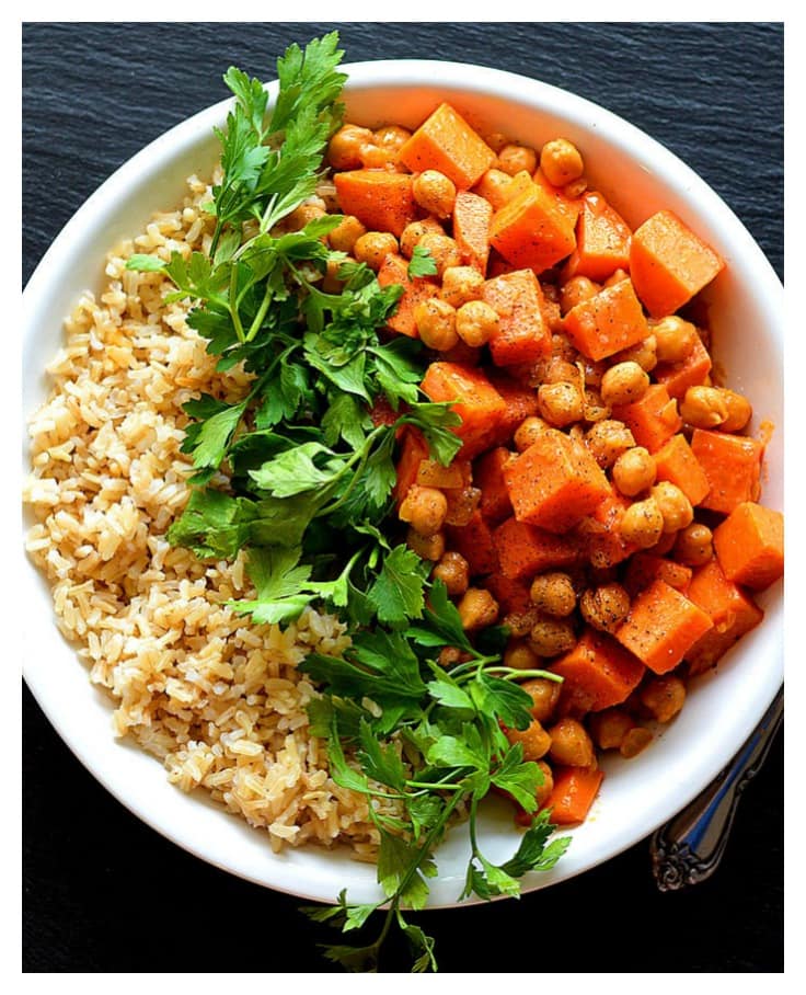 Vegetarian Chickpea and Sweet Potato Curry