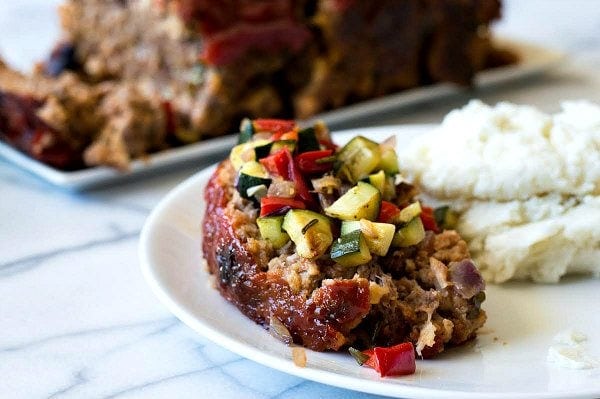 Half-Meat Vegetable Meatloaf