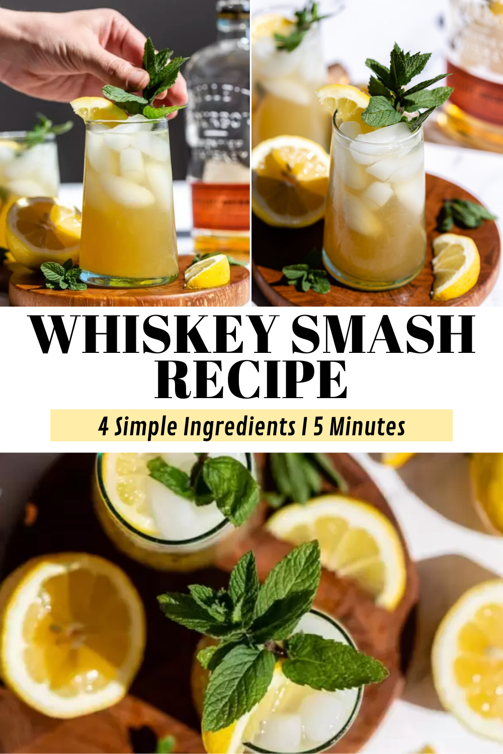 Spiced Black Tea and Whiskey Smash