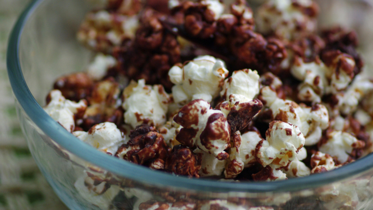 Milk Chocolate Popcorn Clusters