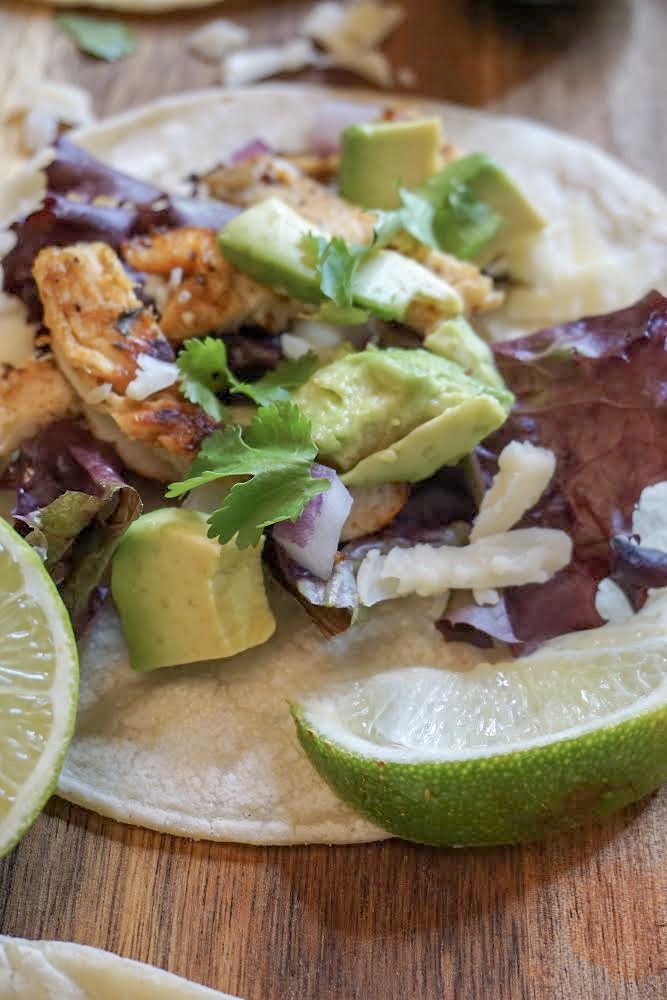 Chipotle-Cilantro Lime Chicken Tacos