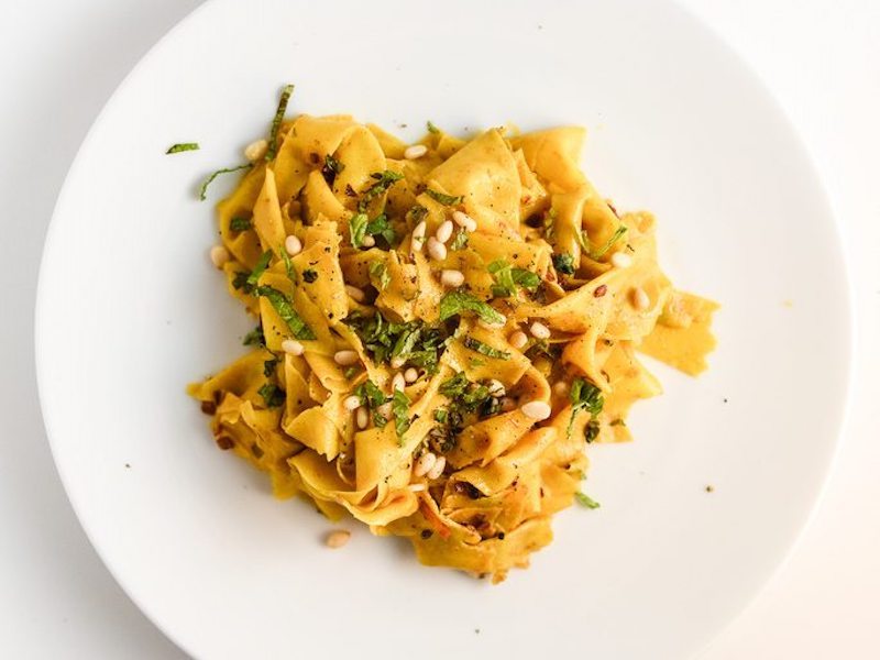 Saffron-Infused Tagliatelle with Lemon Zest