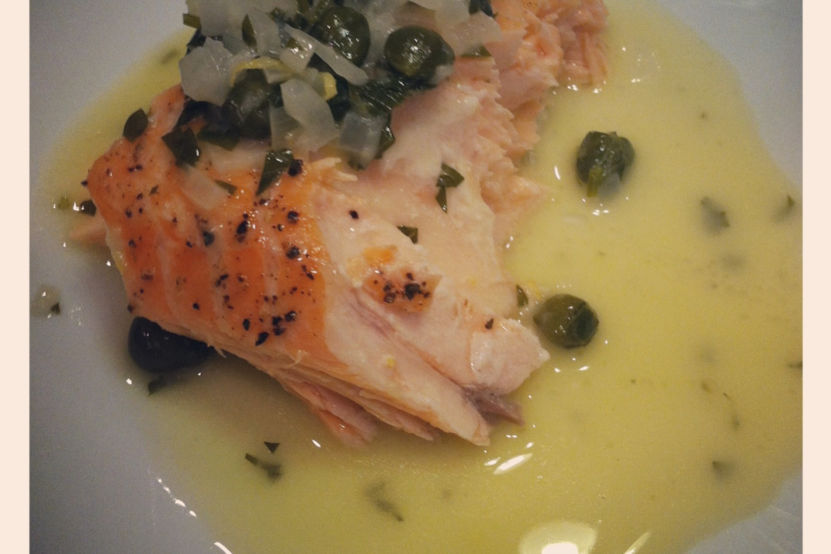 Pan-Seared Salmon with Caper-Lemon Butter