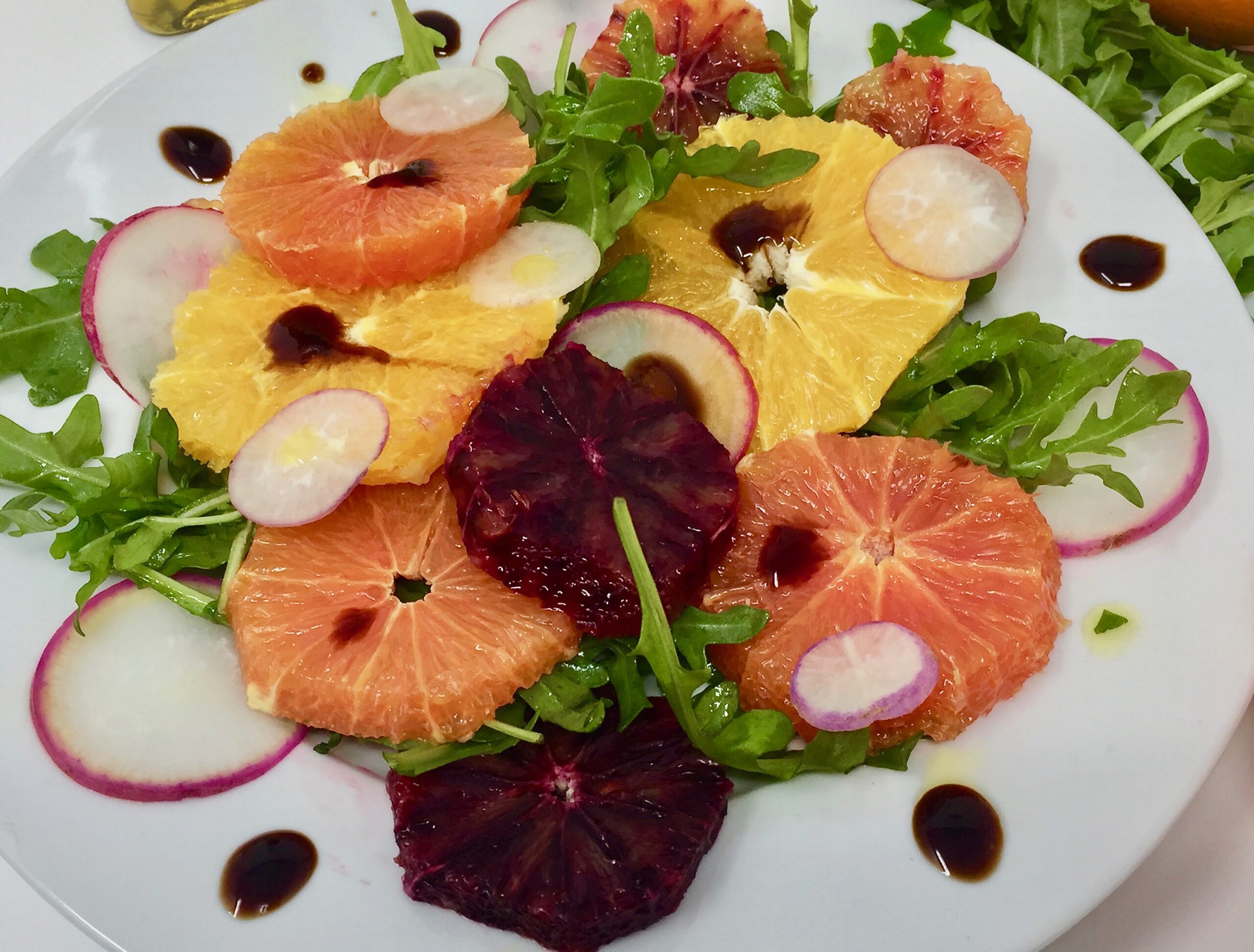 Citrus-Glazed Radish and Arugula Salad