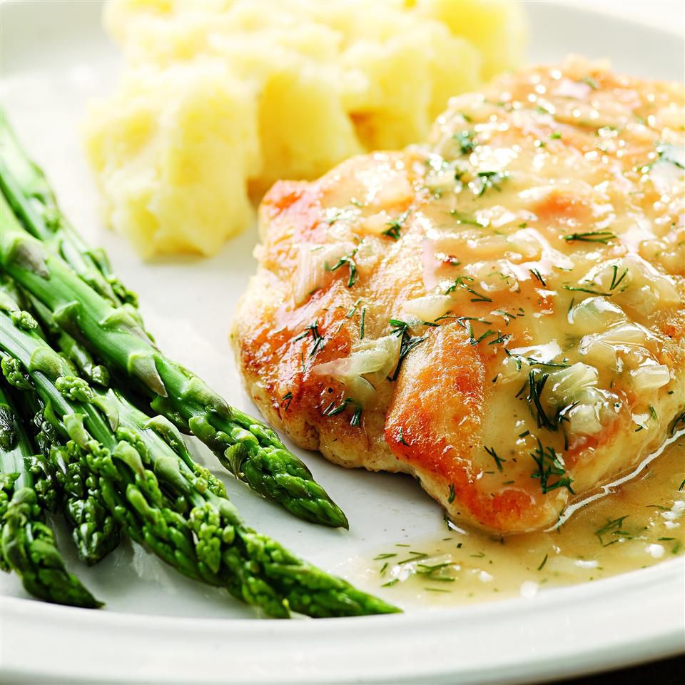Pan-Seared Lemon-Dill Chicken with Crispy Potatoes