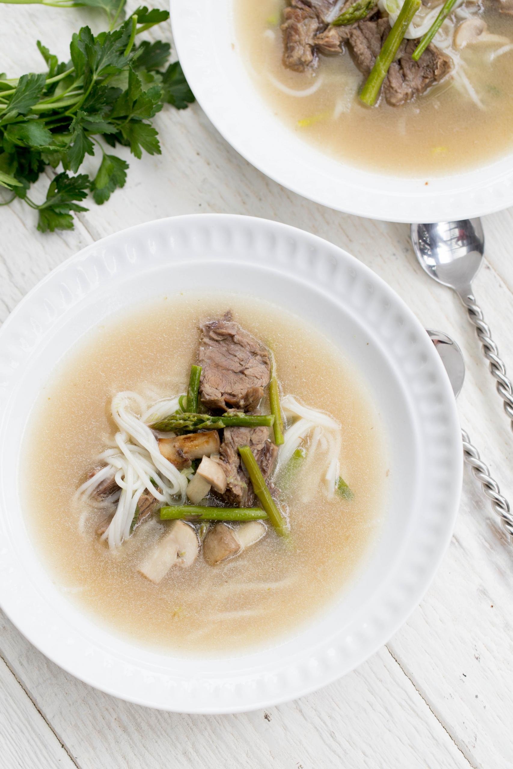 Bekasi-Style Beef Soup with Rice Noodles