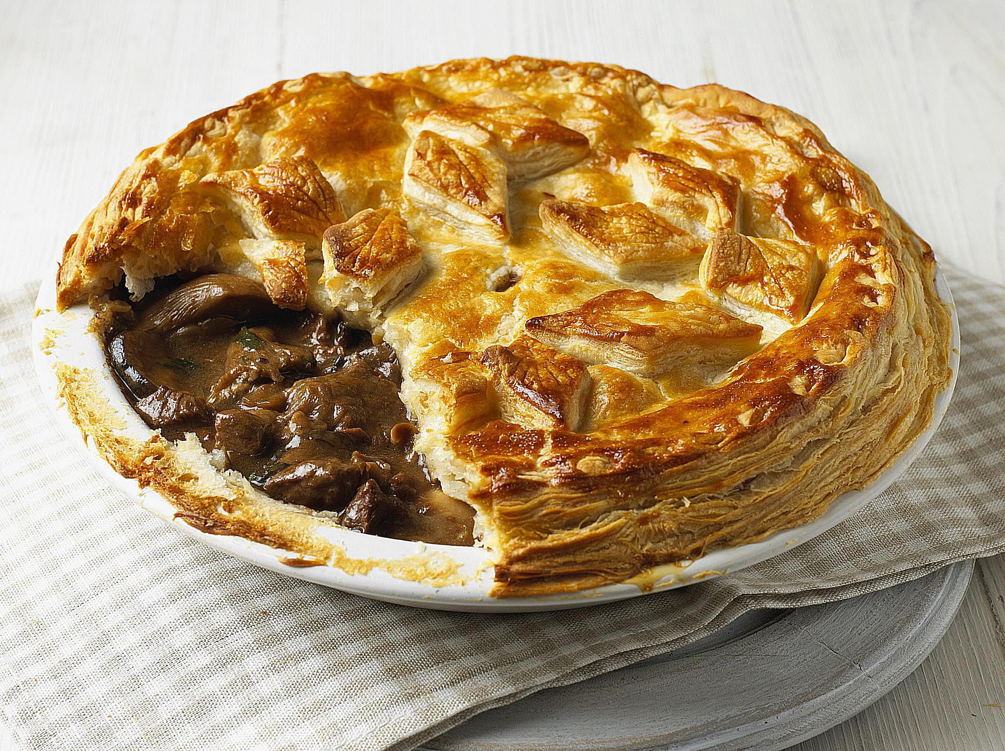 English-Style Beef and Ale Pie with Crusty Pastry