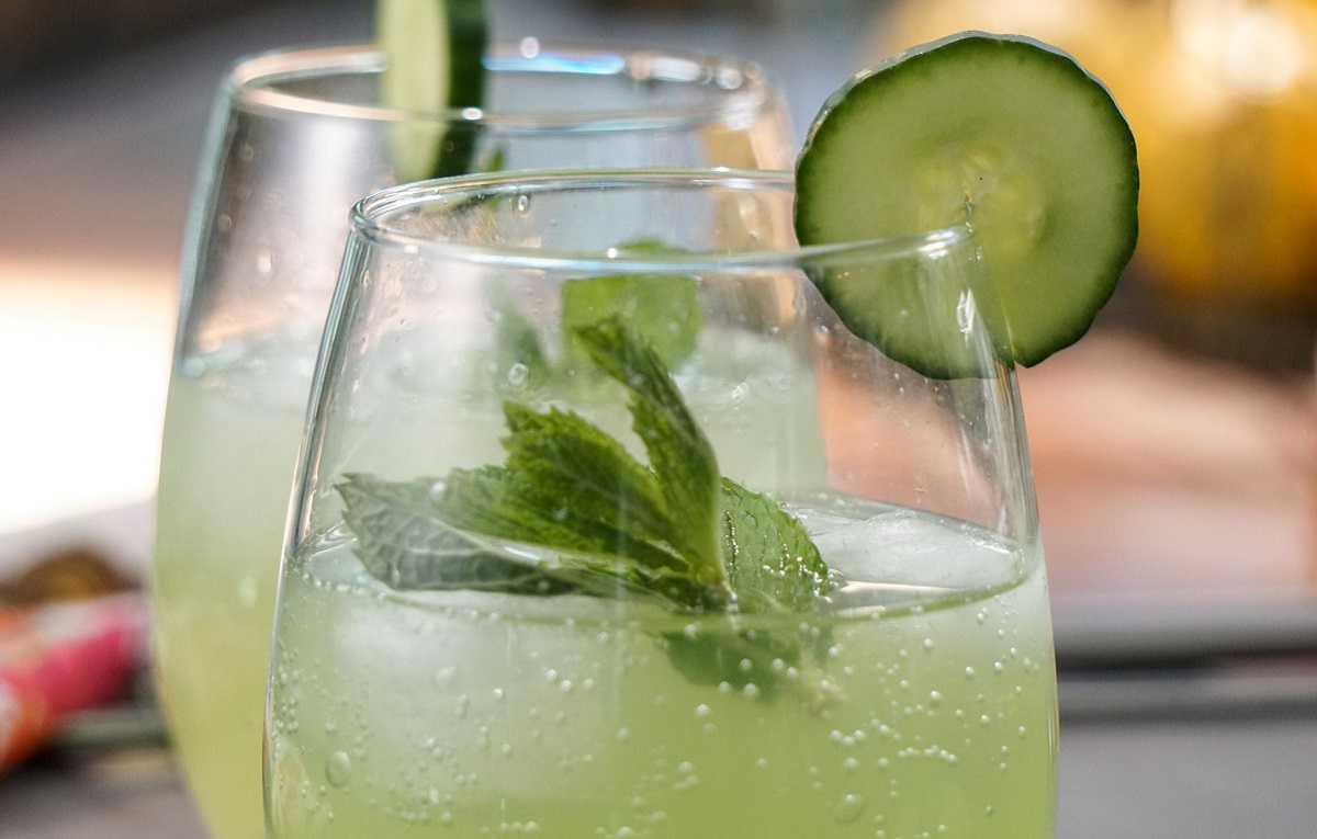 Herbal Amaro Cucumber Spritz