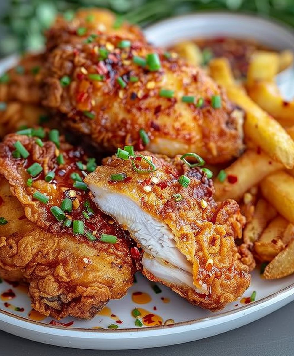 Buttermilk-Fried Chicken with Spicy Dipping Sauce