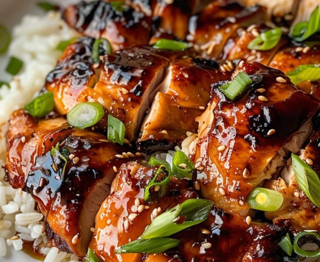 Hawaiian-Style Teriyaki Glazed Chicken Thighs