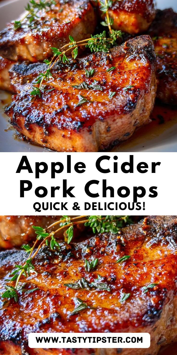 Honey-Glazed Pork Chops with Apple Slices