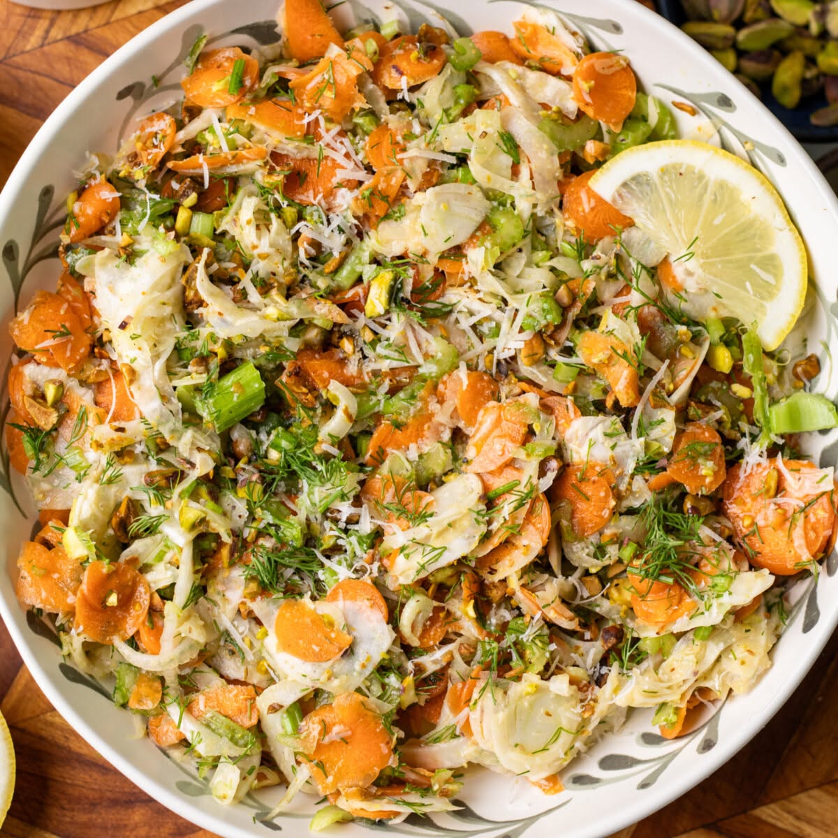 Heirloom Carrot and Fennel Salad with Lemon-Dill Vinaigrette