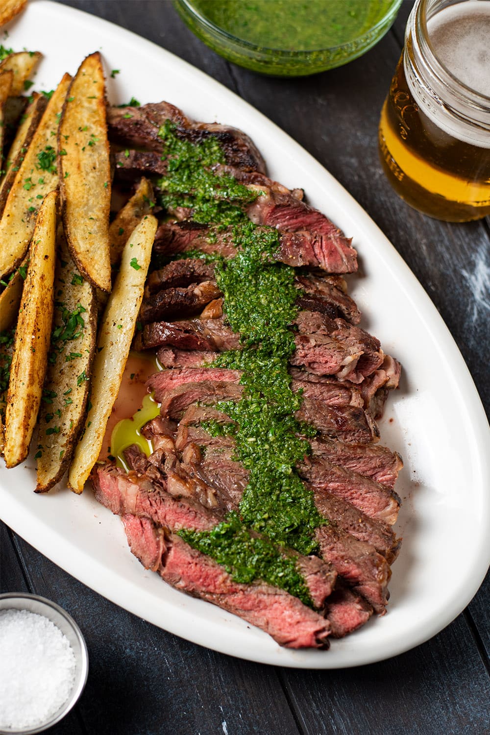 Pan-Seared Beef Steak with Chimichurri