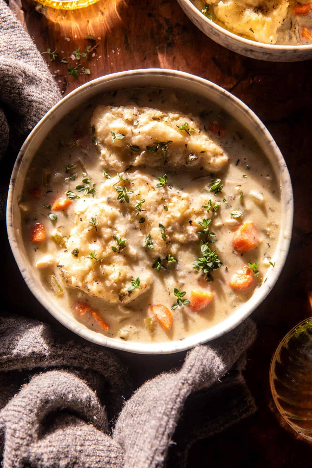 Slow-Simmered Chicken and Dumplings