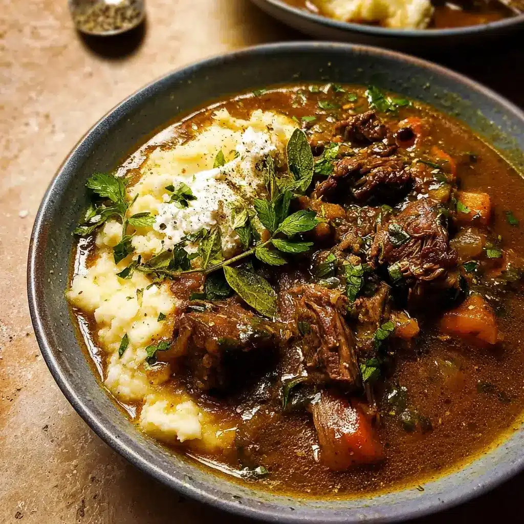 Slow-Cooked Garlic Herb Beef Stew