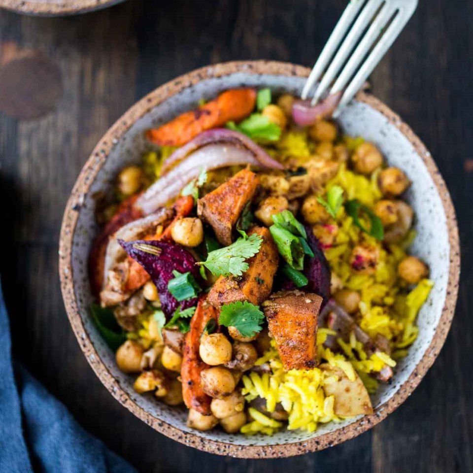 Sunshine Turmeric Rice Bowls