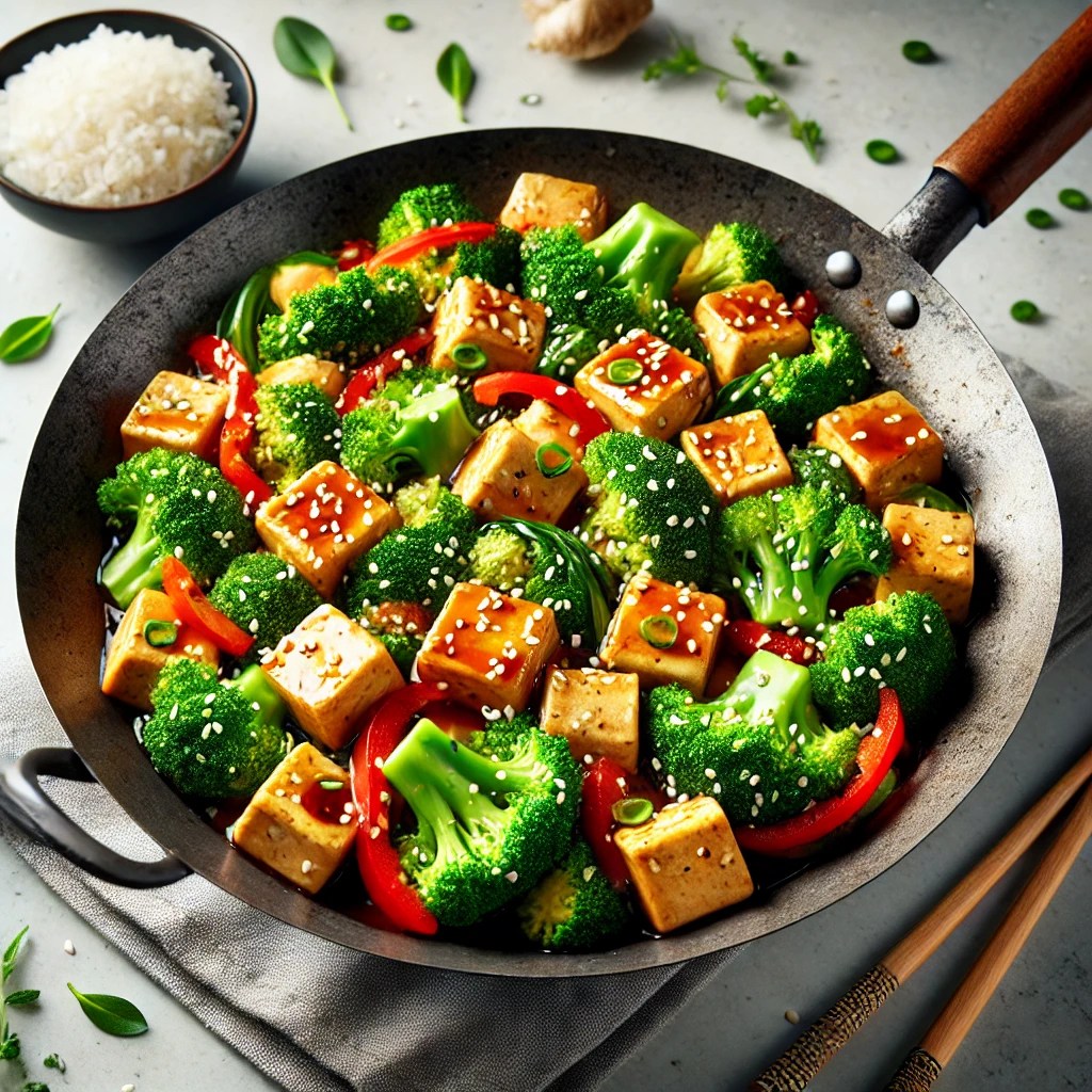 Tofu Stir-Fry with Broccoli and Soy-Ginger Sauce