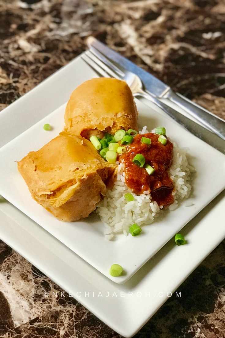 Steamed Moimoi with Ground Beans