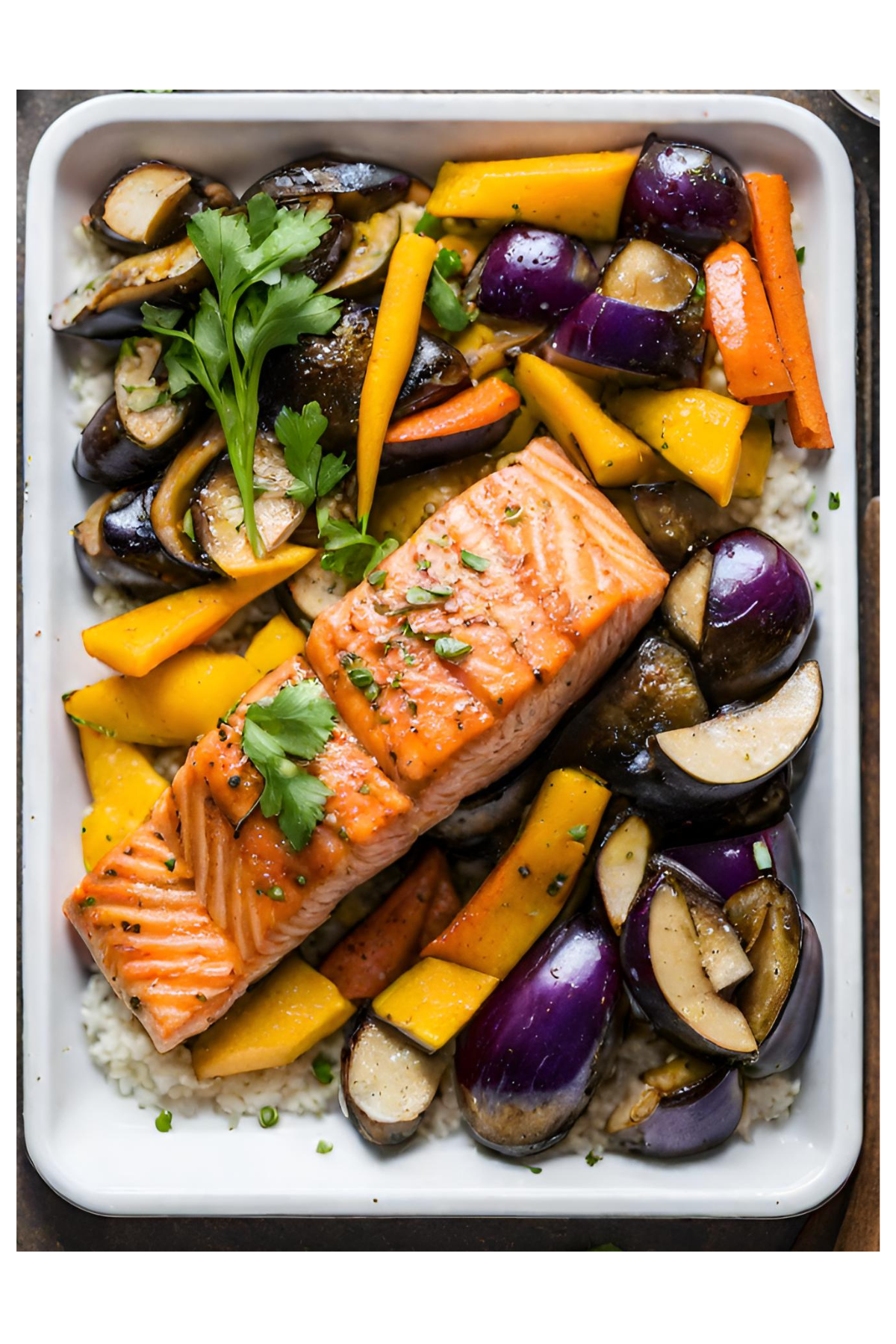 One-Pan Teriyaki Salmon with Roasted Vegetables