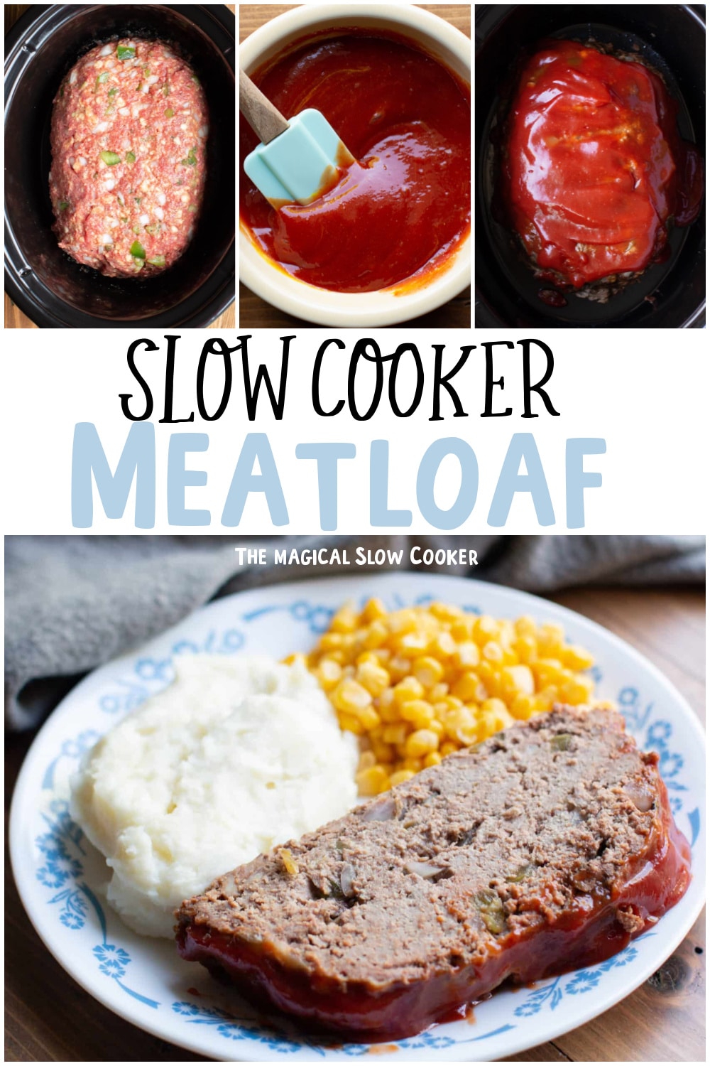 Slow Cooker Tomato-Glazed Meatloaf