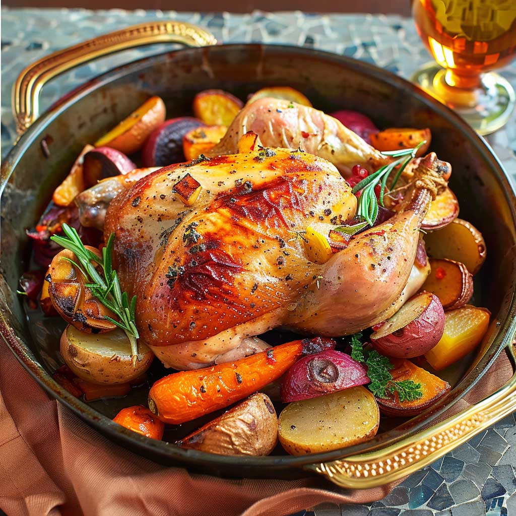 Northern Herb Roasted Chicken with Root Vegetables