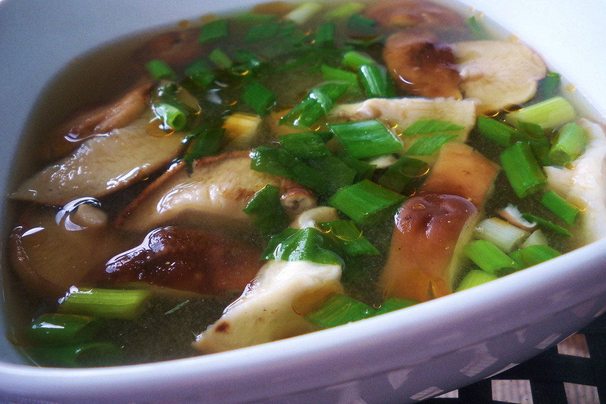 Miso-Infused Hidden Mushroom Soup