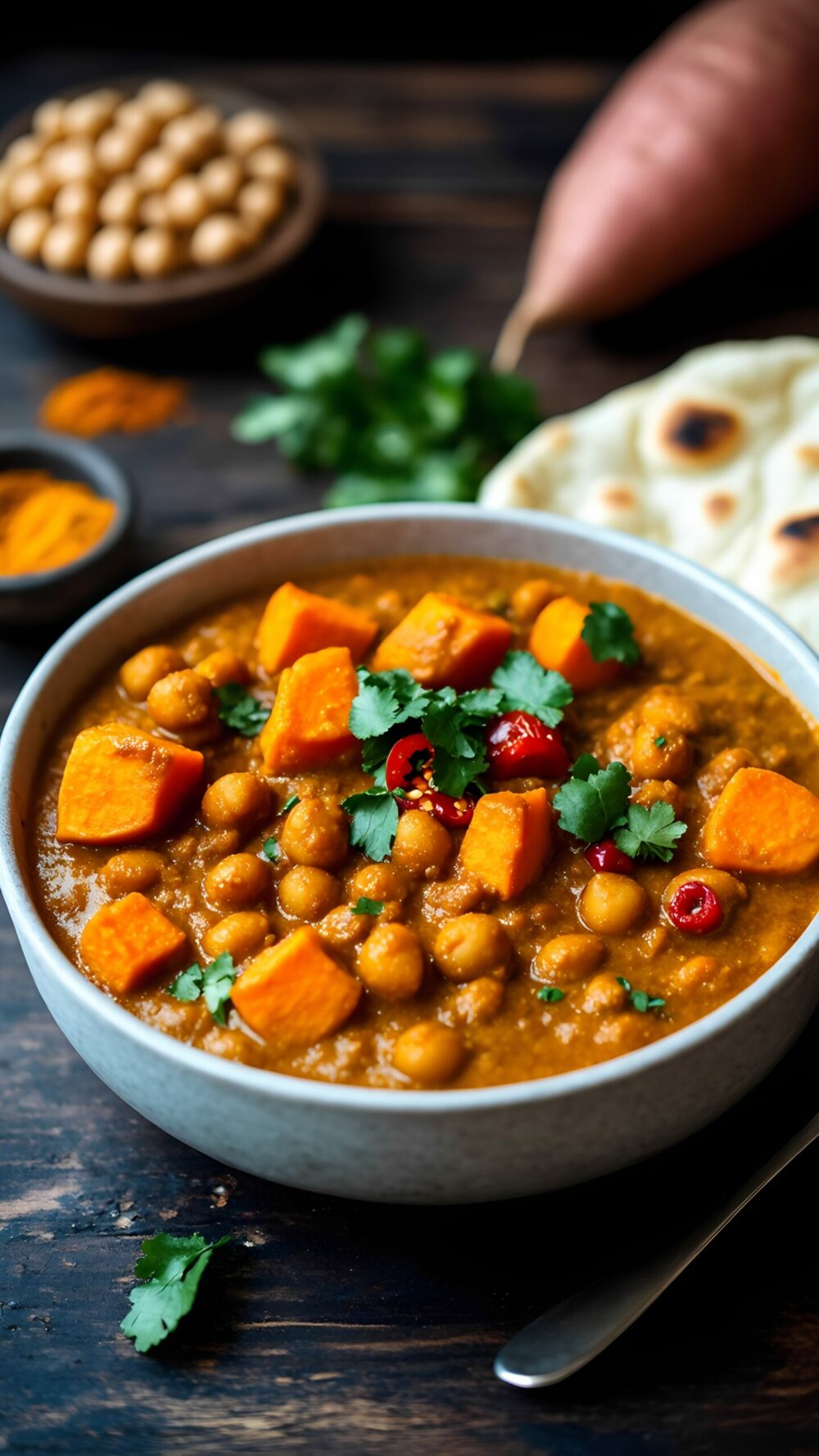 Spiced Chickpea and Sweet Potato Curry