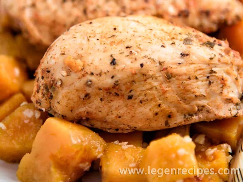 Ginger-Cumin Roasted Chicken with Sweet Potatoes