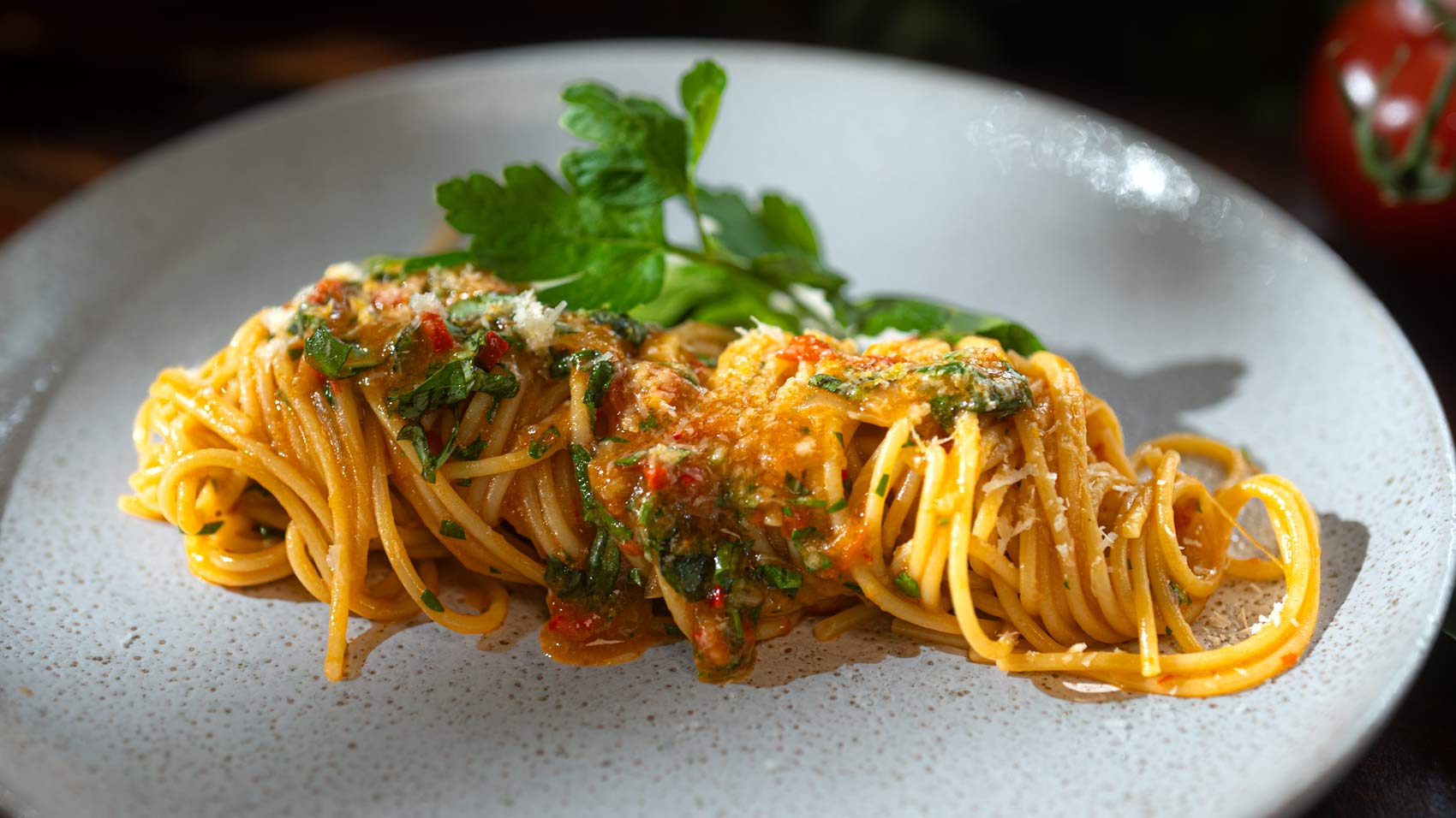 One-Pan Tomato Garlic Pasta