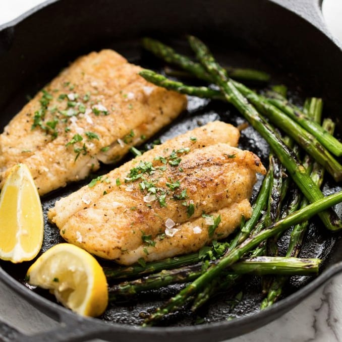 Lake-Style Pan-Seared Perch with Lemon and Dill