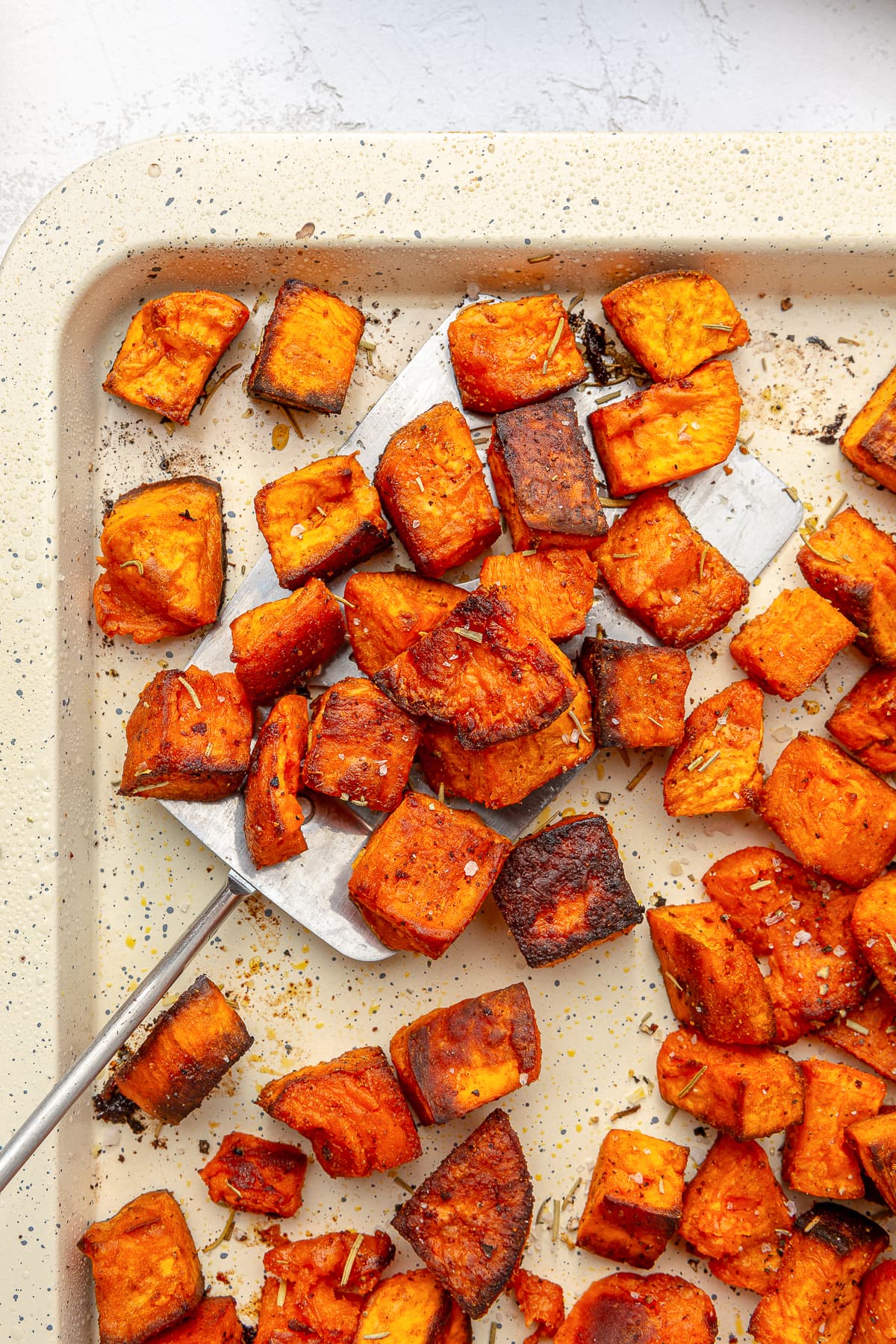 Smoky Garlic Salmon with Roasted Sweet Potatoes