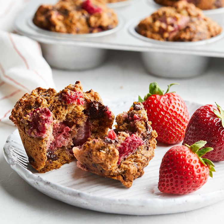 Rainbow Fruit English Muffin Toppers