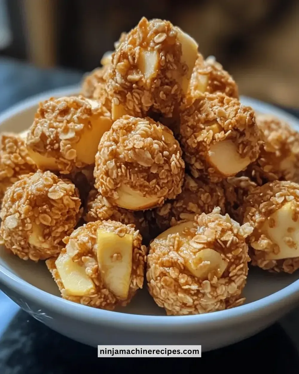 Apple 'Dinosaur' Bites with Yogurt Dip