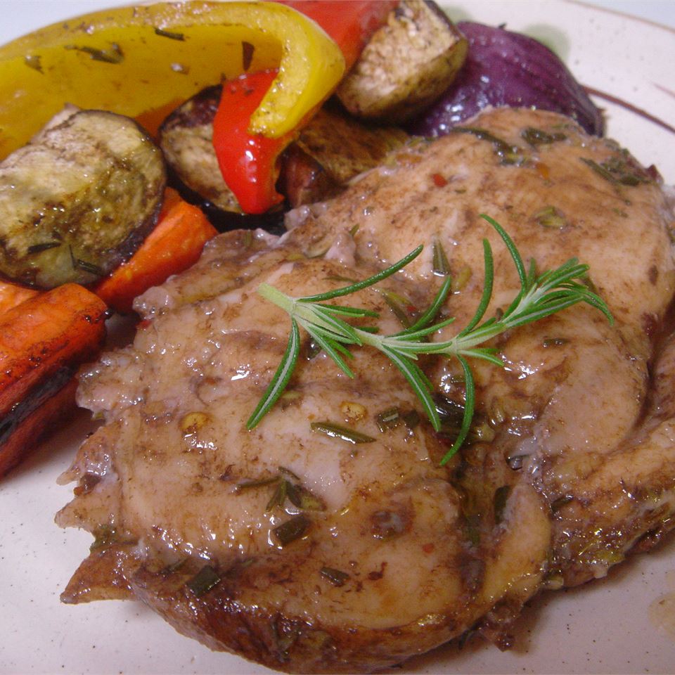 Rosemary-Garlic Chicken with Maple-Infused Root Vegetables