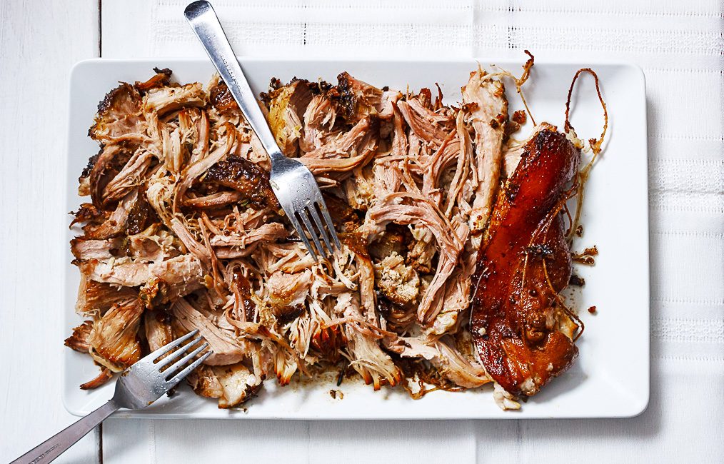 Slow-Cooked Herb-Infused Pork Shoulder with Root Vegetables