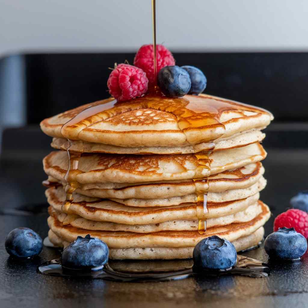 Raspberry Almond Flour Pancakes