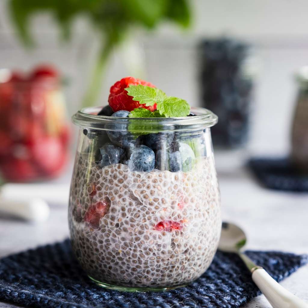 Mocha-Sweetened Chia Seed Pudding