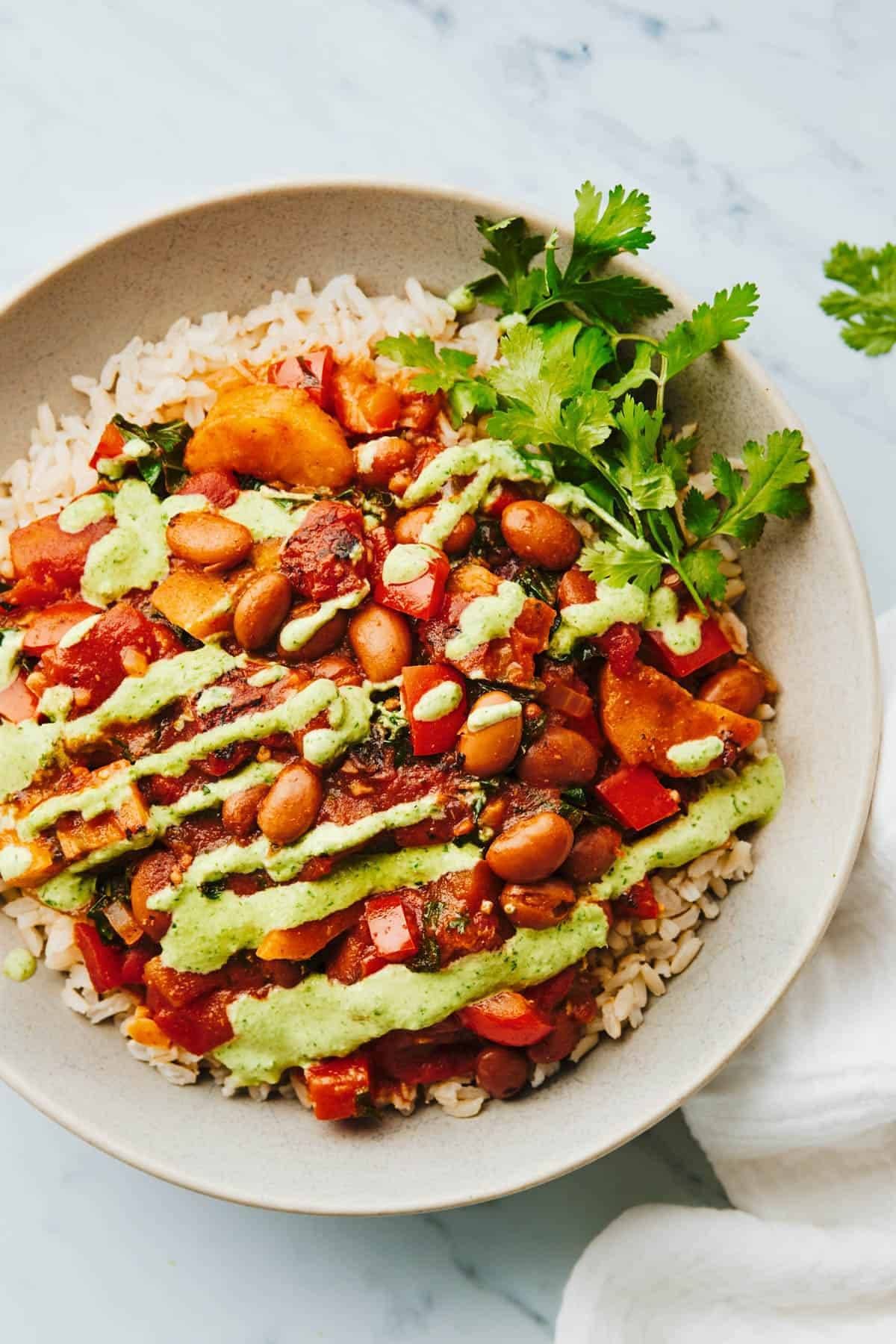 Sofrito Vegetable Stew with Green Plantains