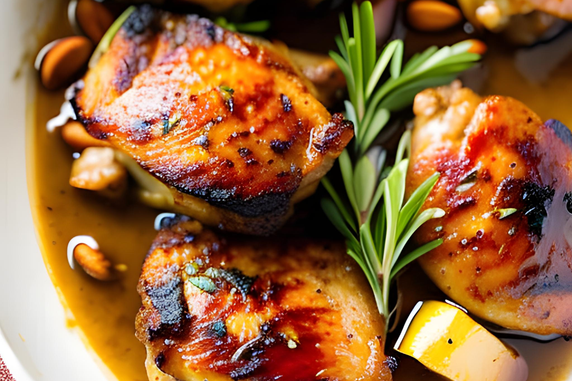 Oak-Smoked Chicken Thighs with Maple Glaze