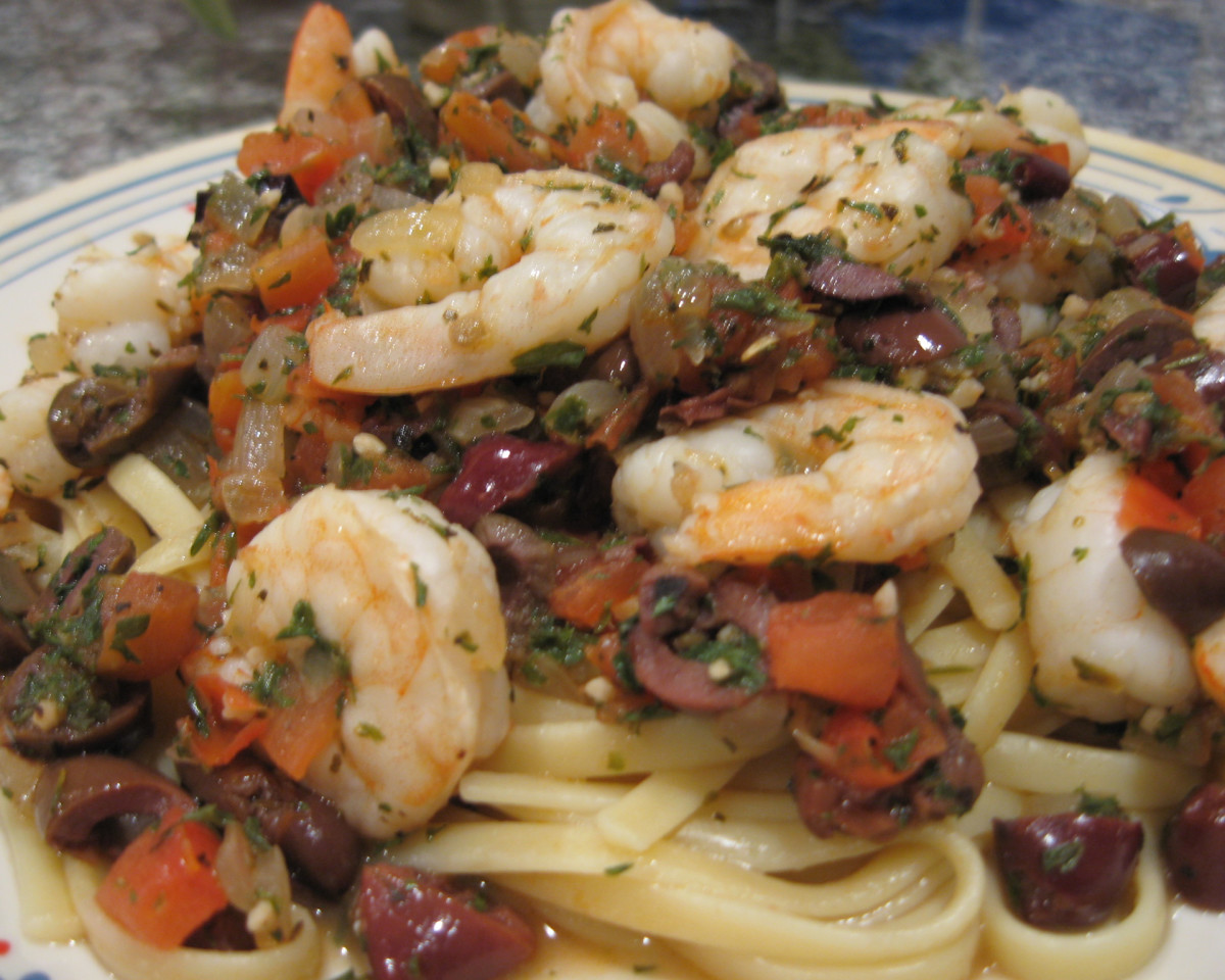 Half-Moon Shrimp Pasta