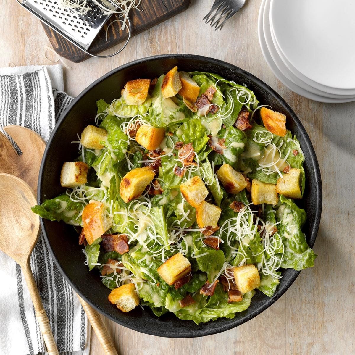 Smoked Bacon and Parmesan Caesar Salad