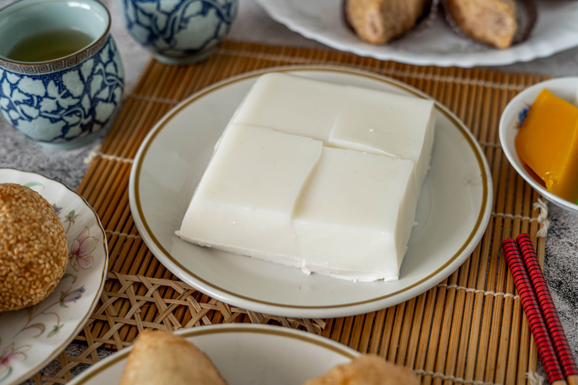 Lotus Seed and Coconut Milk Pudding
