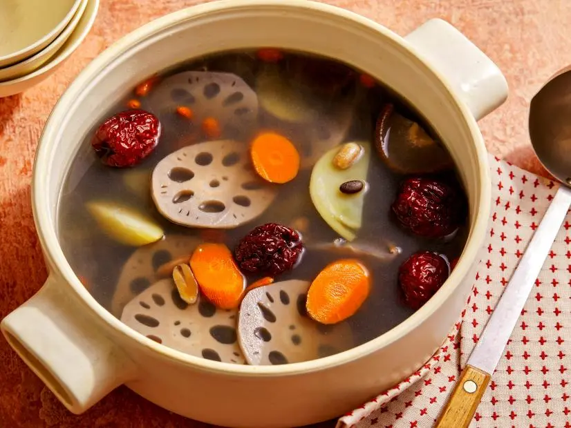 Lotus Root and Tofu Clear Soup