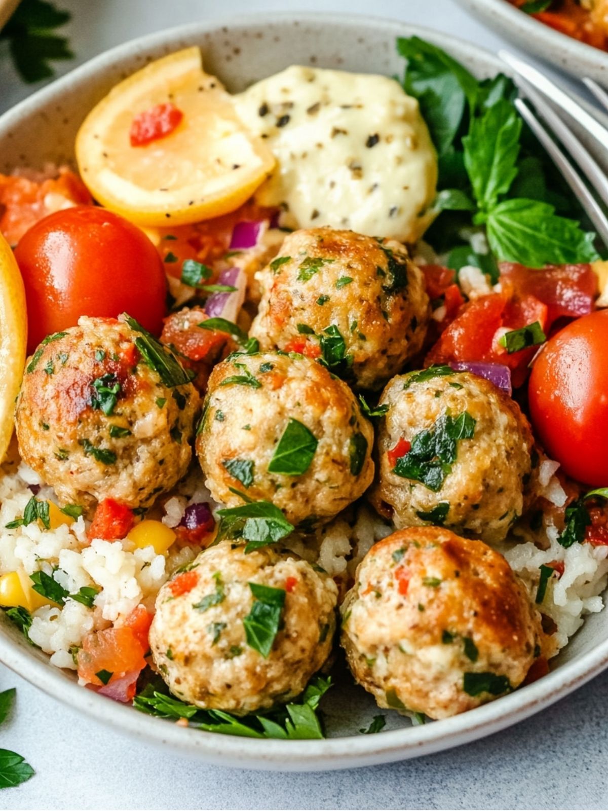 Chicken Breakfast Meatballs with Herb Seasoning