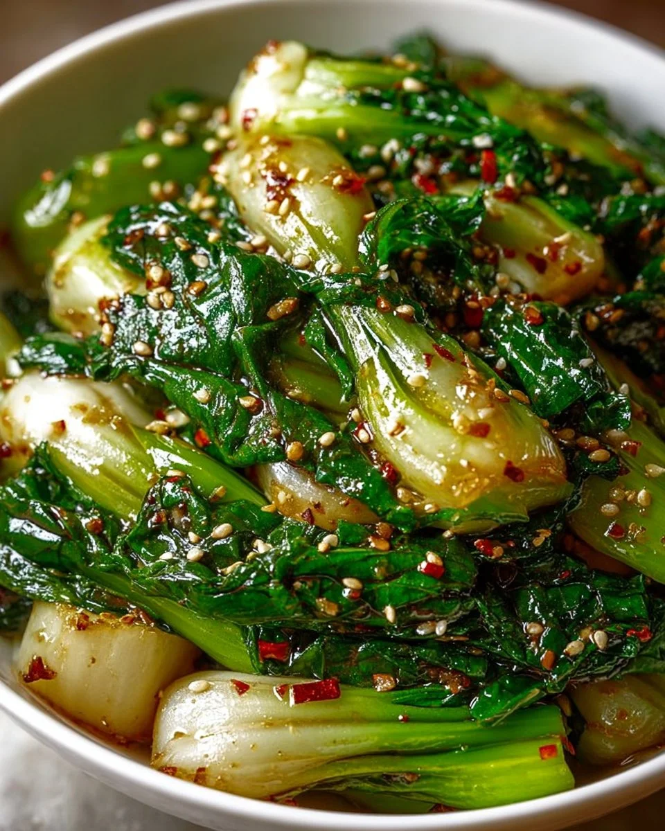 Quick Ginger-Scallion Bok Choy Stir-Fry