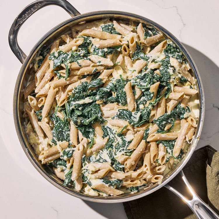 Cauliflower Creamed Spinach Pasta