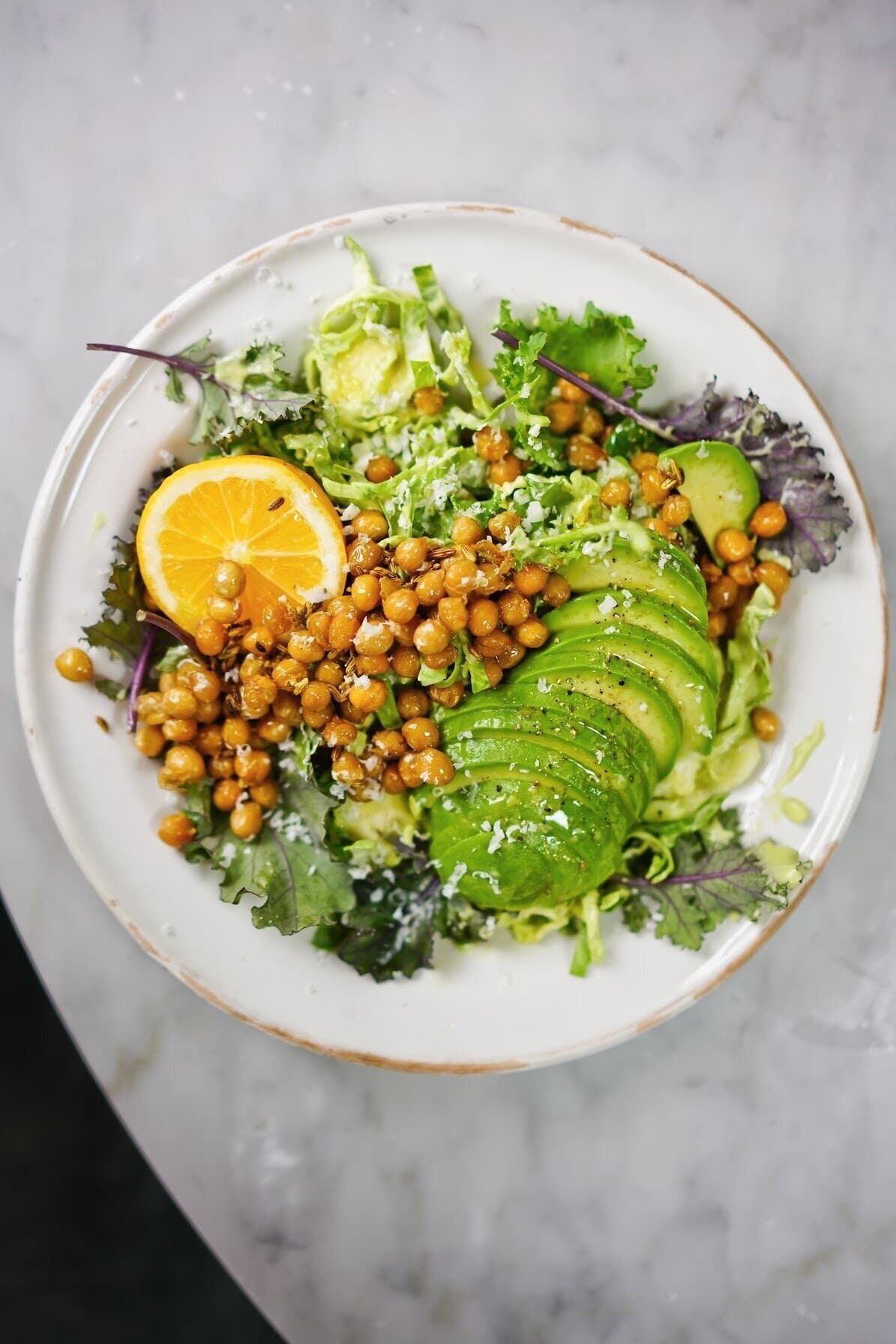 Avocado-Citrus Salad with Crispy Chickpeas
