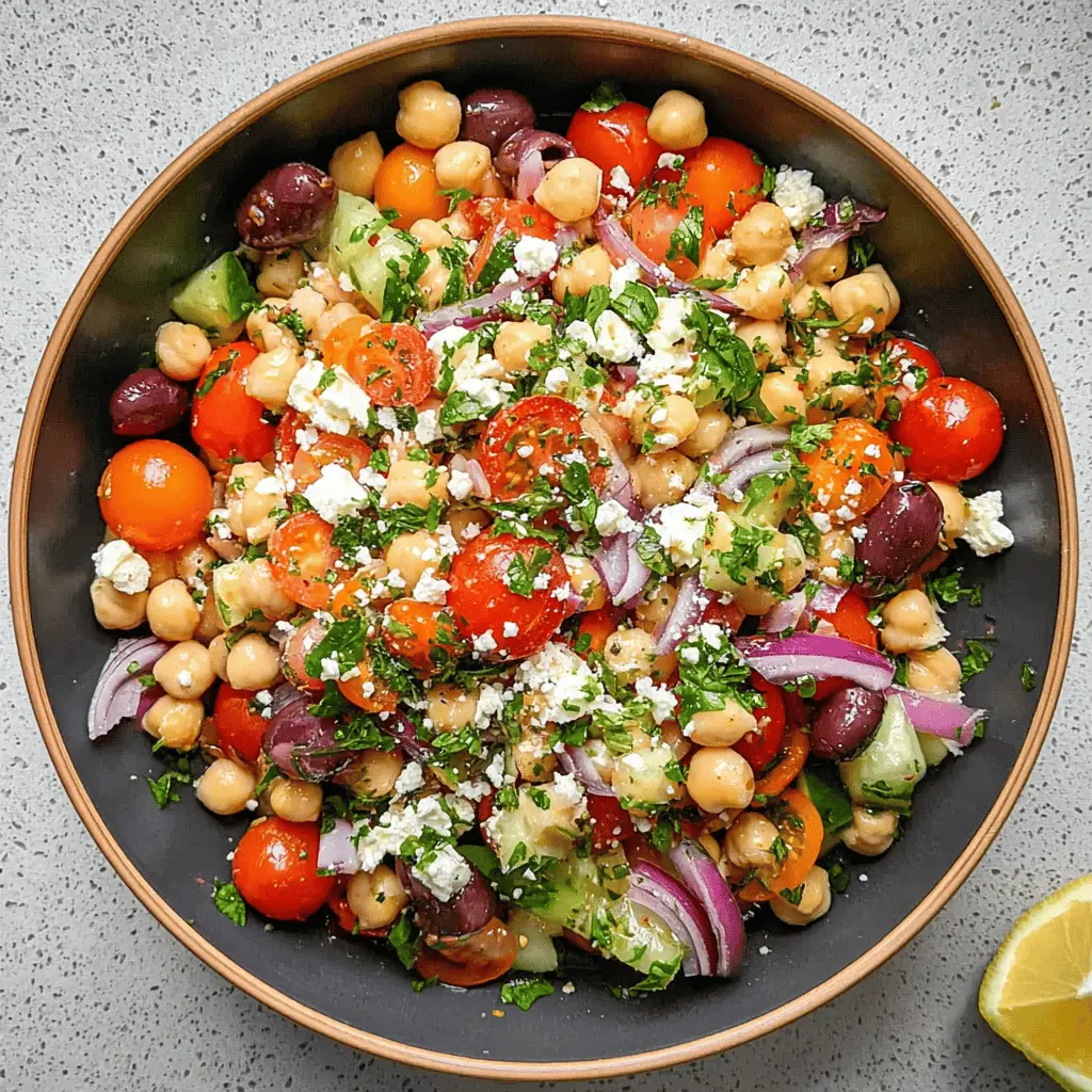 No-Cook Mediterranean Chickpea Salad