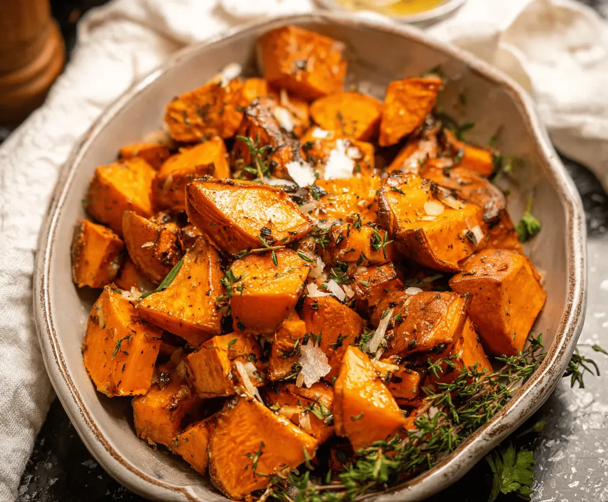 Savory Herb-Roasted Sweet Potatoes